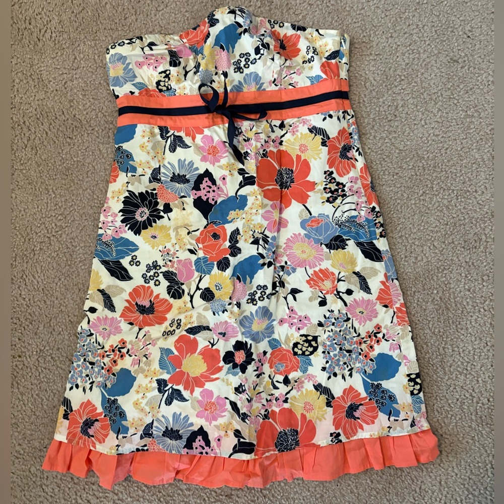 Guess strapless floral dress high school musical Gabriella